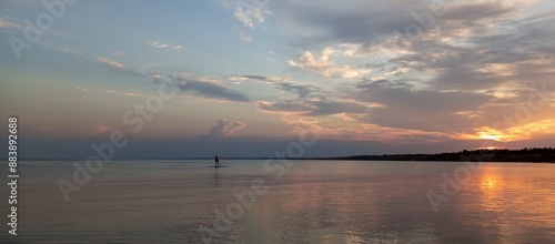 Obraz na płótnie sunset over the sea w salonie