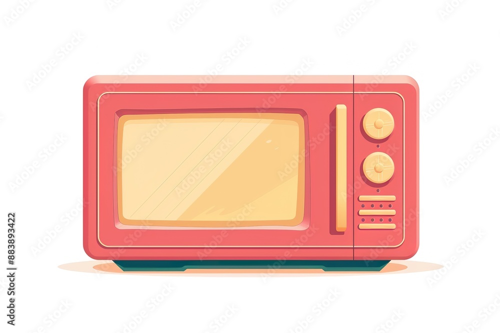 Obraz premium microwave icon symbol cartoon illustration