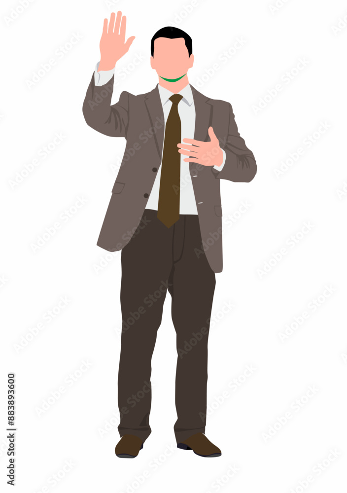 Businessman in formal attire. Energetic, successful, handsome, ambitious corporate employee on isolated white background. Businessman in formal attire. Energetic, successful, handsome, ambitious corporate employee on isolated white background.