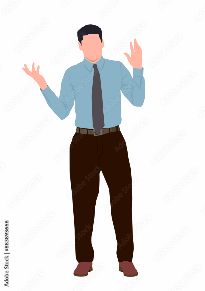 Businessman in formal attire. Energetic, successful, handsome, ambitious corporate employee on isolated white background. Businessman in formal attire. Energetic, successful, handsome, ambitious corporate employee on isolated white background.