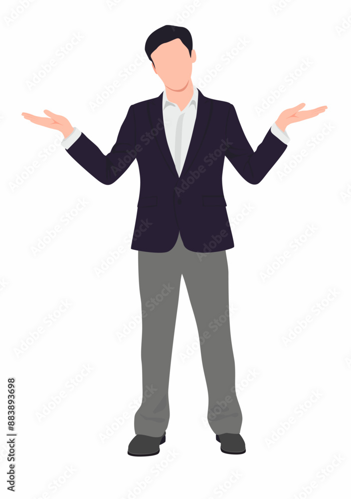 Businessman in formal attire. Energetic, successful, handsome, ambitious corporate employee on isolated white background. Businessman in formal attire. Energetic, successful, handsome, ambitious corporate employee on isolated white background.