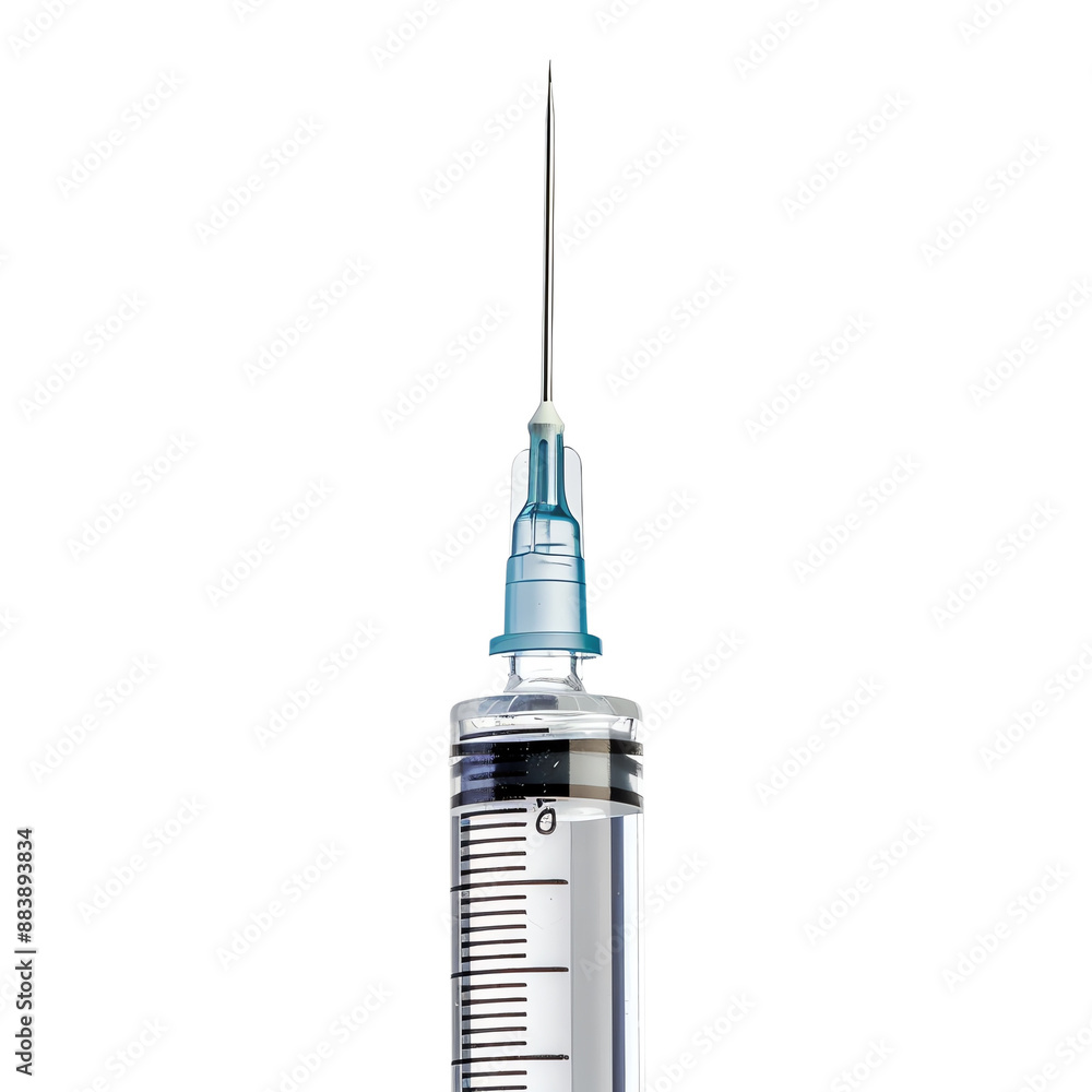 Close-up of a sterile syringe with a needle, perfect for medical and healthcare themes. Close-up of a sterile syringe with a needle, perfect for medical and healthcare themes.
