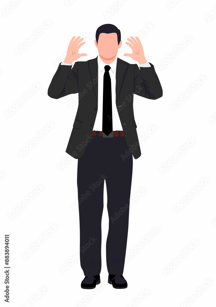 Illustration of a businessman. Illustration of a businessman.