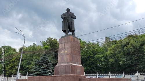 Gomel city, Belarus, central park.
