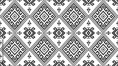 Wallpaper Mural Black geometric seamless pattern, set of patterns in style Torontodigital.ca