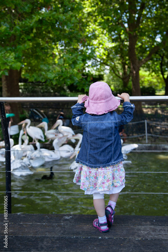 little child playing in the park