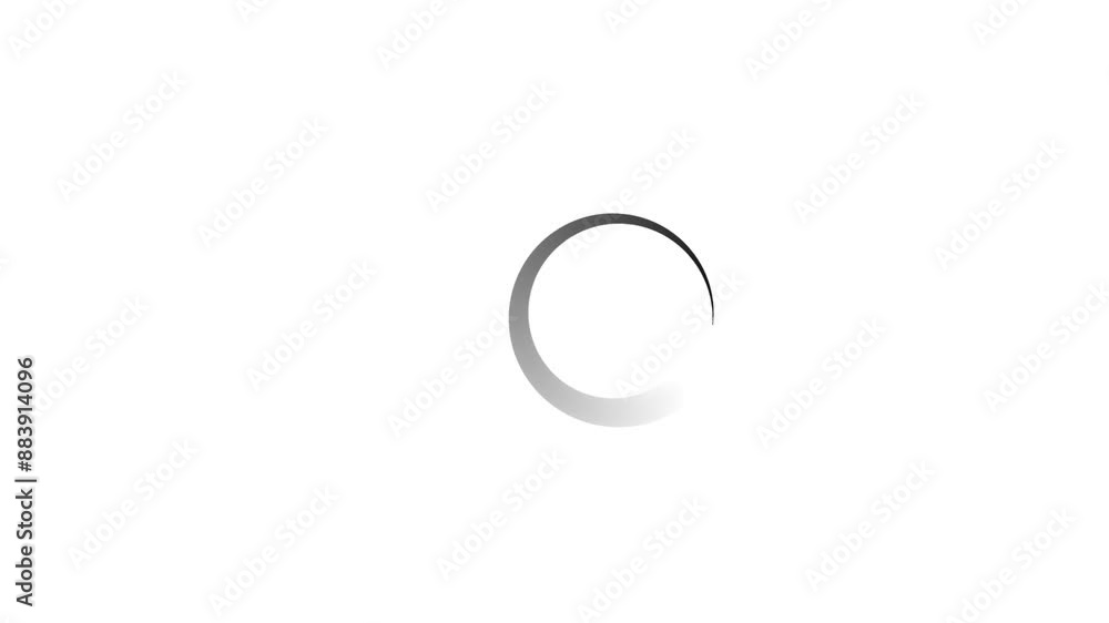 Loading circle icon animation on blue background. Loading circle icon animation on blue background.