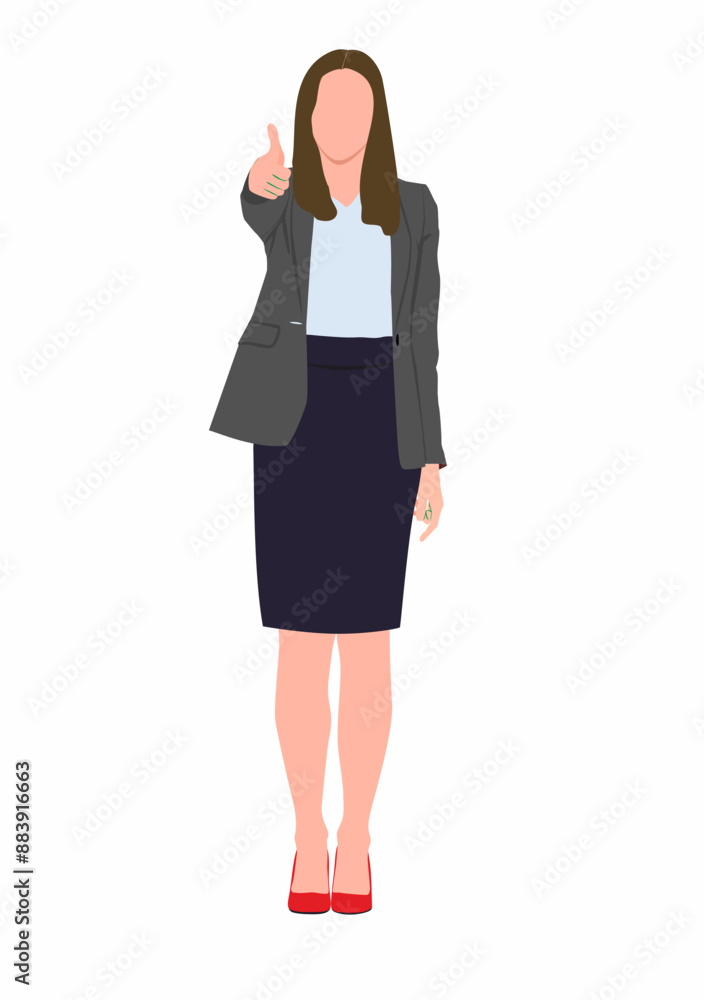 Business woman in suits isolated on a white background/Vector illustration of business woman. Business woman in suits isolated on a white background/Vector illustration of business woman.