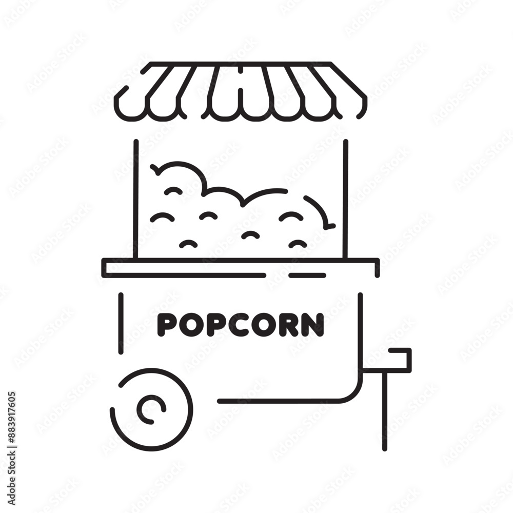 Food truck or street food line icon. Bus and van vehicle sign Food truck or street food line icon. Bus and van vehicle sign
