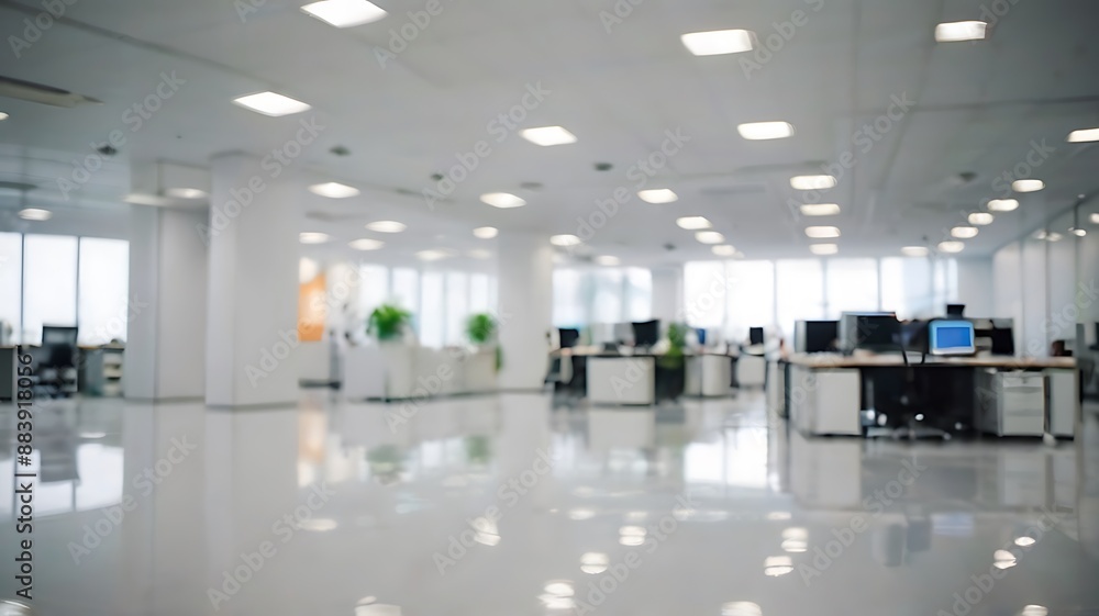 modern office interior with panoramic windows and beautiful lighting modern office interior with panoramic windows and beautiful lighting