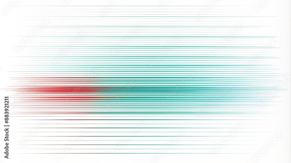 Fototapeta premium Lines pattern with blue-green gradient.