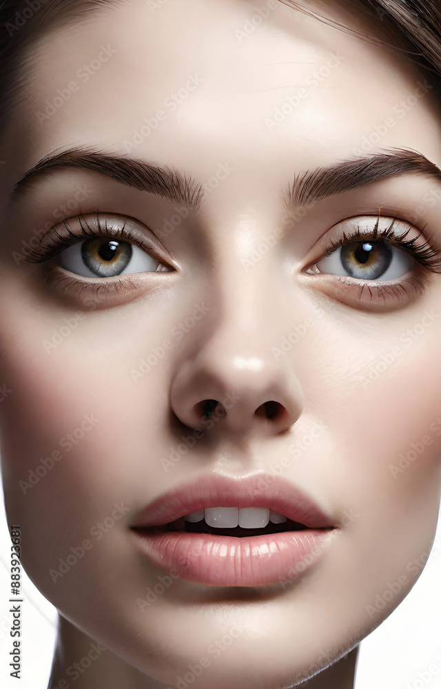 close up portrait of a woman close up portrait of a woman