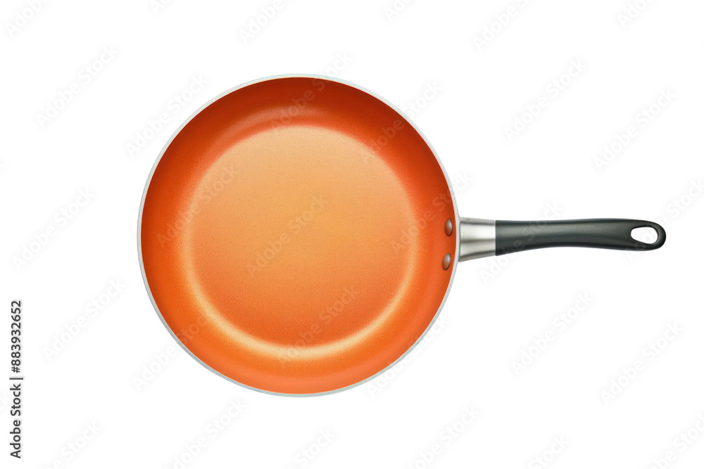 A frying pan with an oven-safe design for versatile cooking, isolated on a white background A frying pan with an oven-safe design for versatile cooking, isolated on a white background