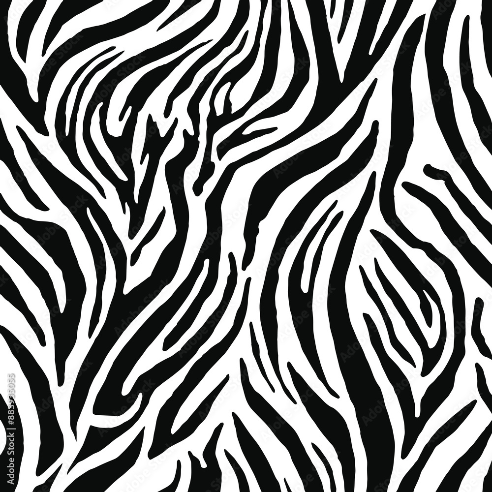 Zebra print seamless pattern vector. Zebra skin texture vector illustration. Zebra print seamless pattern vector. Zebra skin texture vector illustration.