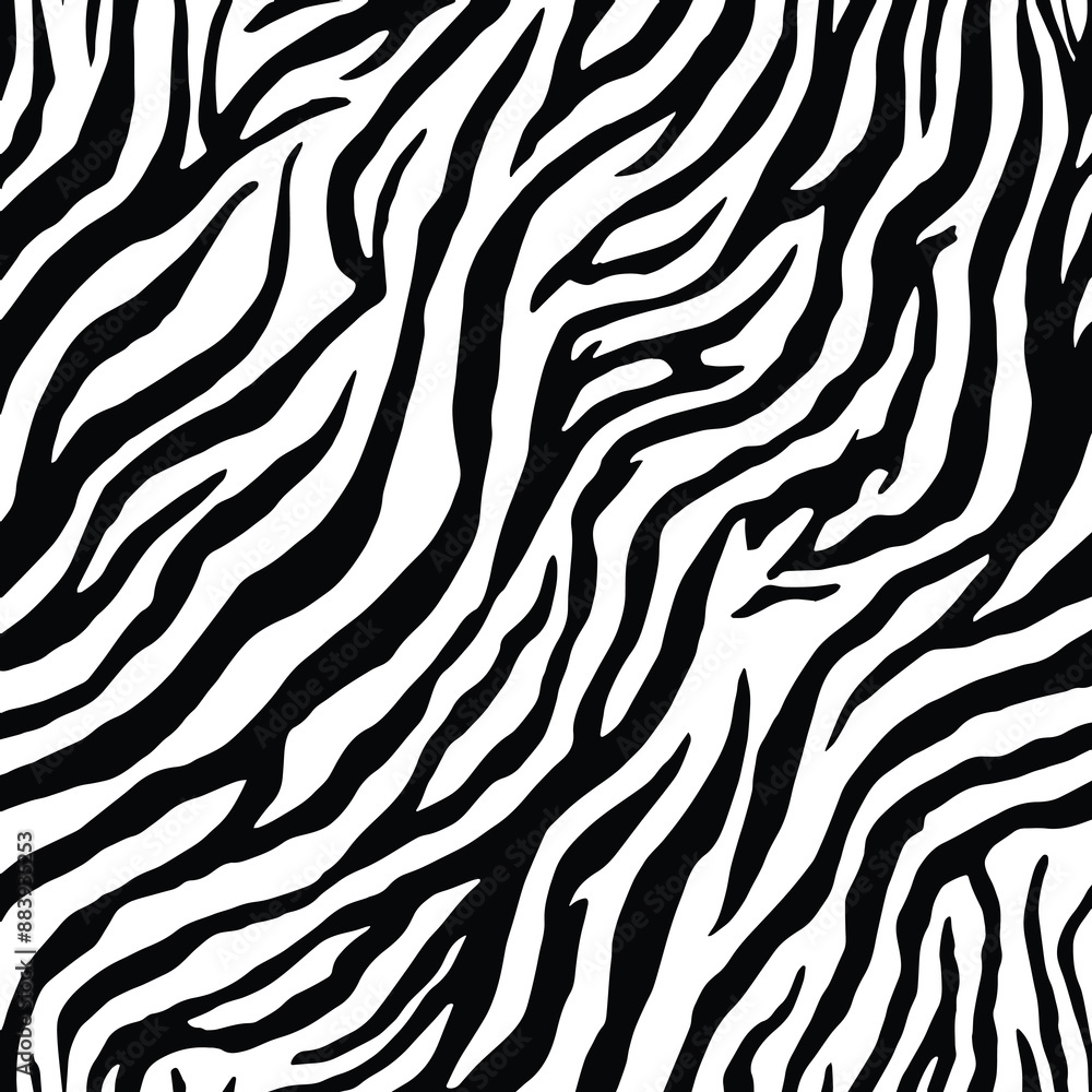Zebra print seamless pattern vector. Zebra skin texture vector illustration. Zebra print seamless pattern vector. Zebra skin texture vector illustration.