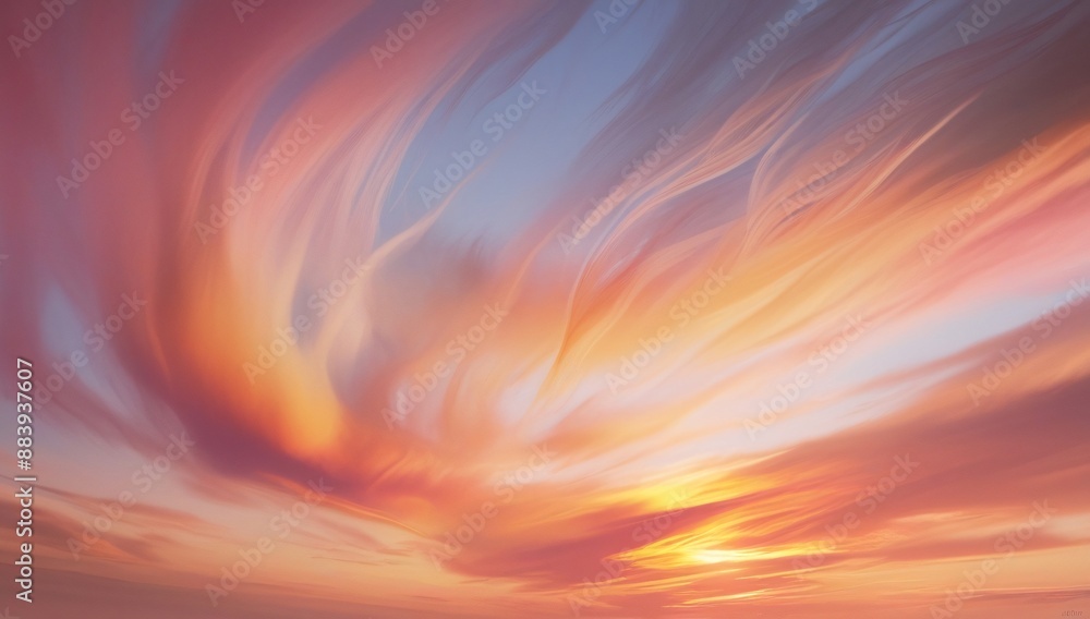 illustration gradient sunset sky with motion blur illustration gradient sunset sky with motion blur