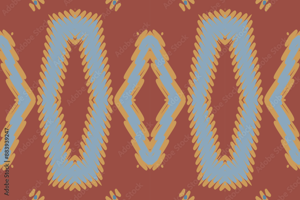 Ethnic ikat design Aztec tribal African art. Seamless pattern in tribal, folk embroidery, and Mexican style. Geometric ornament. Design for print fabric carpet Ethnic ikat design Aztec tribal African art. Seamless pattern in tribal, folk embroidery, and Mexican style. Geometric ornament. Design for print fabric carpet