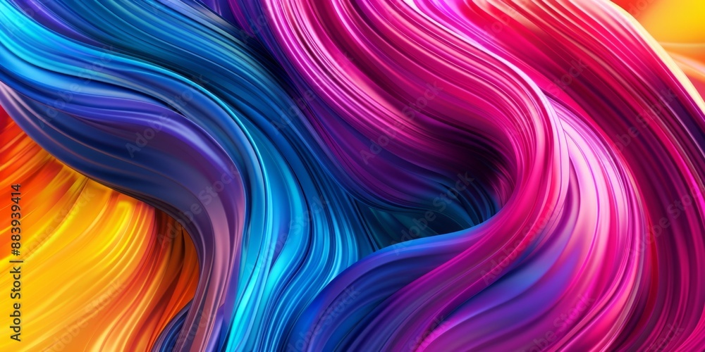Fototapeta premium Abstract Colorful Swirling Liquid