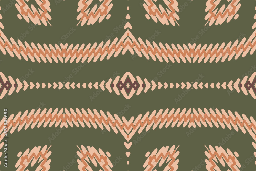 Ethnic ikat design Aztec tribal African art. Seamless pattern in tribal, folk embroidery, and Mexican style. Geometric ornament. Design for print fabric carpet Ethnic ikat design Aztec tribal African art. Seamless pattern in tribal, folk embroidery, and Mexican style. Geometric ornament. Design for print fabric carpet