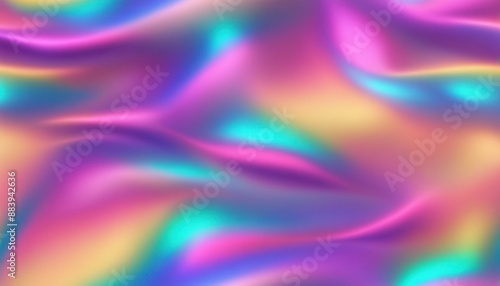 Vibrant iridescent abstract gradient background with flowing colors