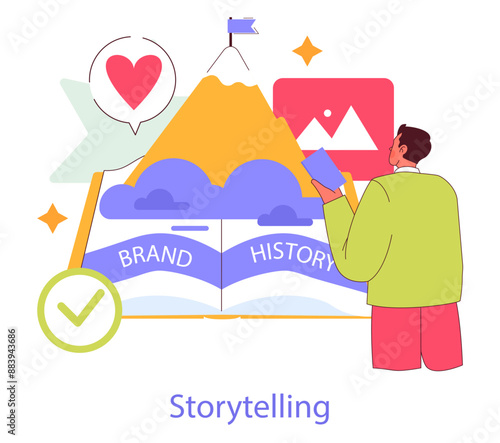 Brand Authenticity. Flat Vector Illustration