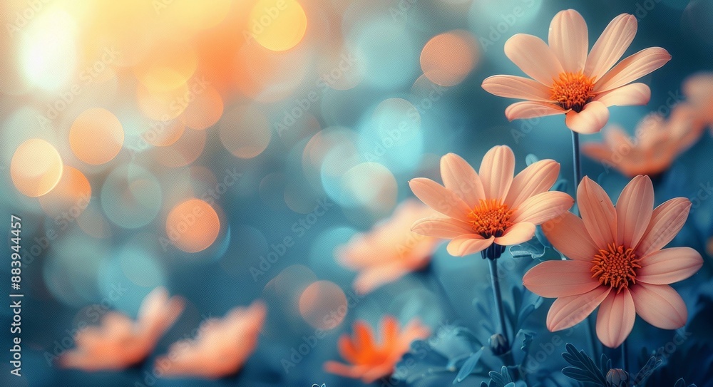 Vibrant Flowers in Field Vibrant Flowers in Field