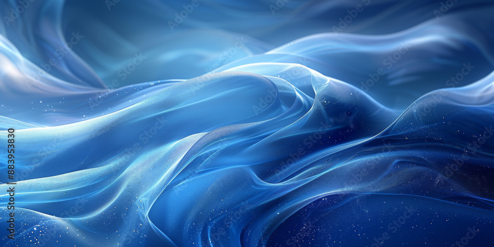 Obraz premium 抽象的な青い光線