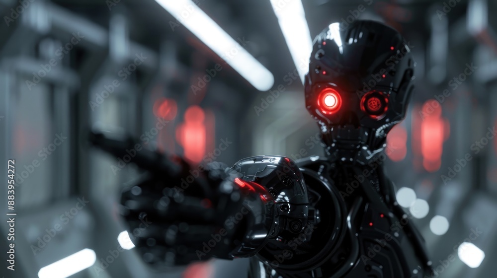 Fototapeta premium Cyberpunk Robot