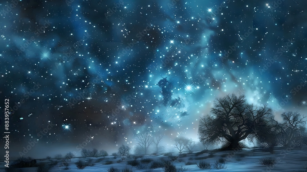 Starry night sky with a touch of whimsy, great for dreamy and imaginative projects. Starry night sky with a touch of whimsy, great for dreamy and imaginative projects.