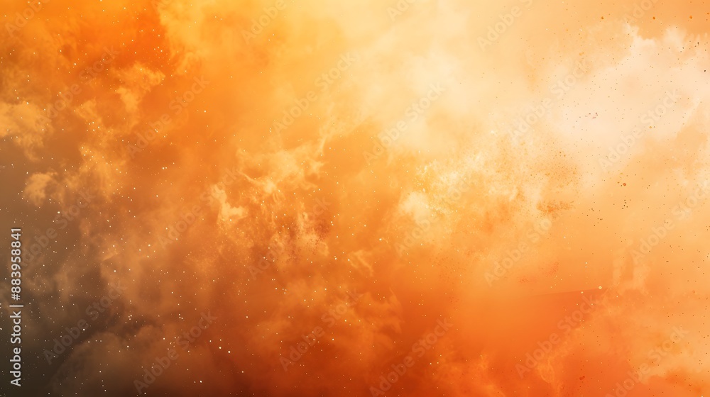 orange mist background