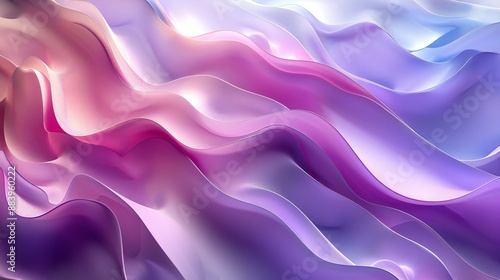 Abstract Purple and Pink Waves