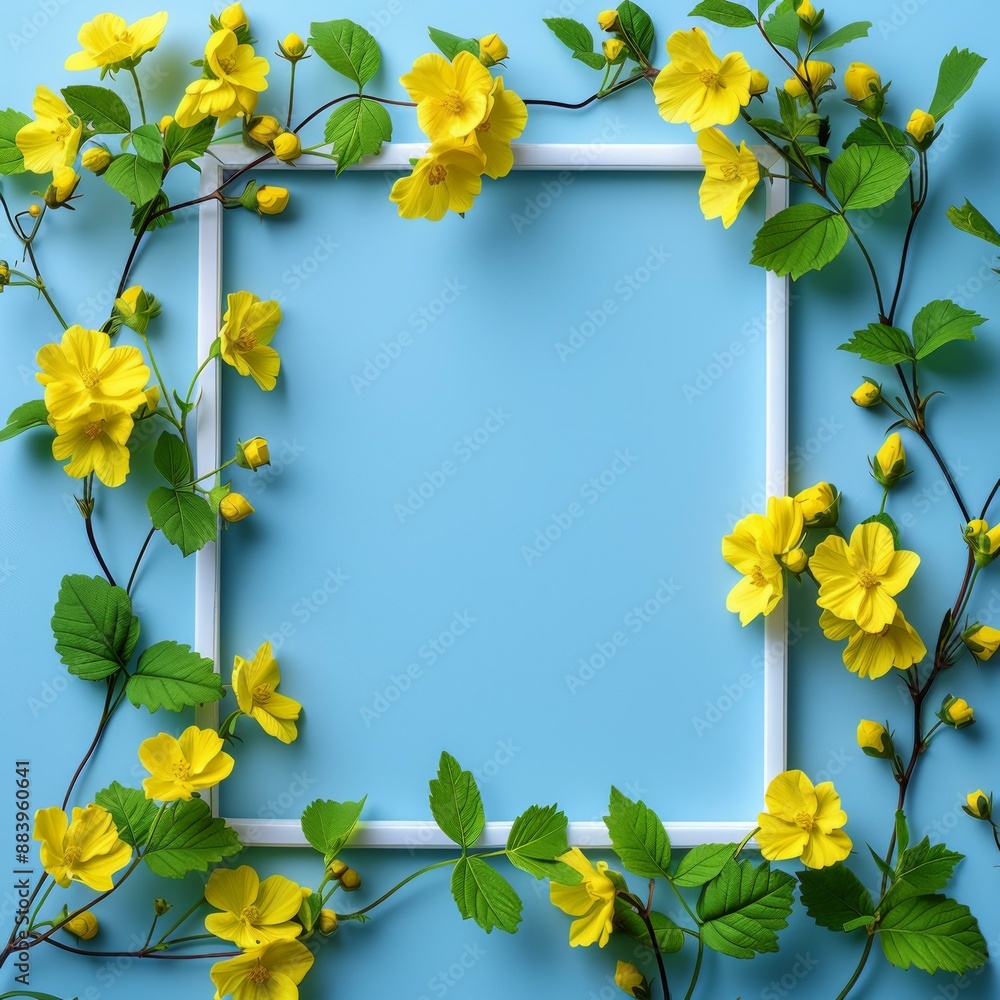 Yellow Flowers Frame Yellow Flowers Frame