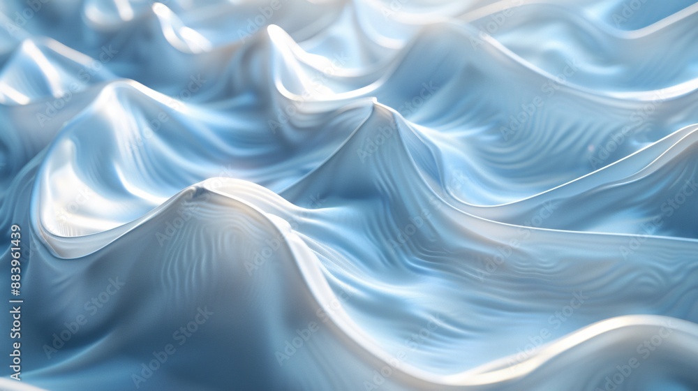 Abstract Blue and White Wavy Texture Abstract Blue and White Wavy Texture