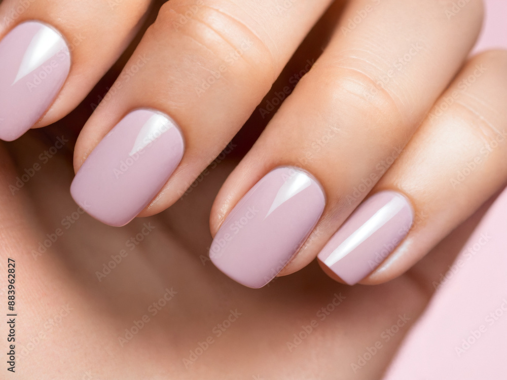 Closeup to woman hands with manicure. gel polish manicure on square nails Closeup to woman hands with manicure. gel polish manicure on square nails