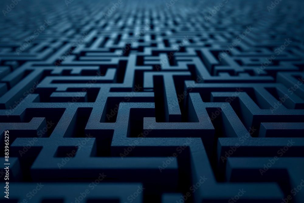 Abstract image of a maze with intricate patterns, showcasing complexity and depth, perfect for backgrounds or conceptual illustrations. Abstract image of a maze with intricate patterns, showcasing complexity and depth, perfect for backgrounds or conceptual illustrations.