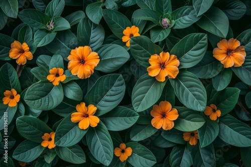 Vibrant Orange Flower Field