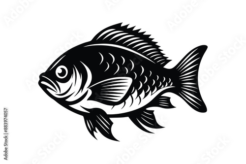 Fish Silhouette vector art illustration