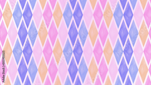 Pastel Diamond Pattern Background seamless