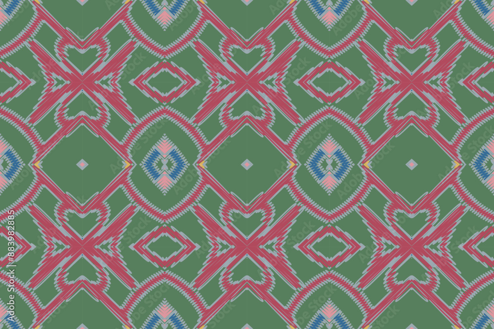 custom made wallpaper toronto digitalIkat tribal Indian seamless pattern. Ethnic Aztec fabric carpet mandala ornament native boho chevron textile.Geometric