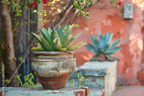 Agave victoria reginae, succulent planted in pots is not like the heavy light, like a cold.c photo