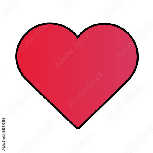 Free Download red heart icon - GFXLoad