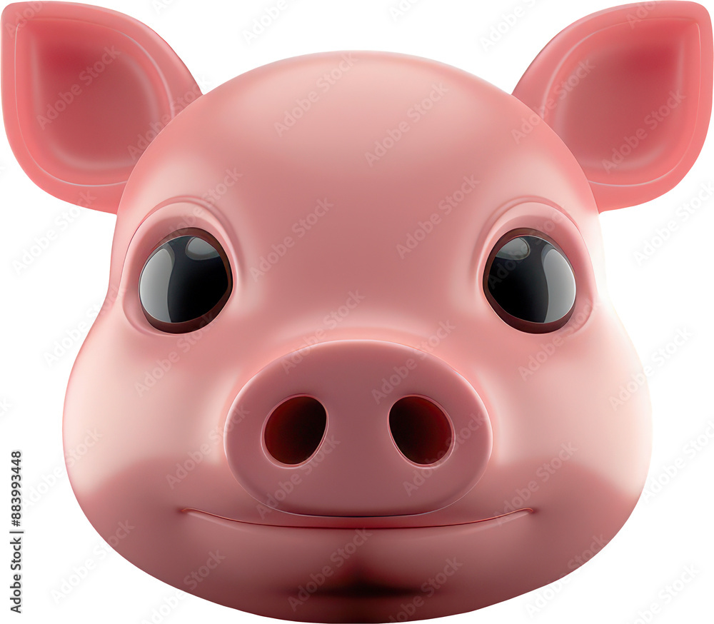 Pig emoji 3D piglet sticker transparent background PNG clipart Pig emoji 3D piglet sticker transparent background PNG clipart