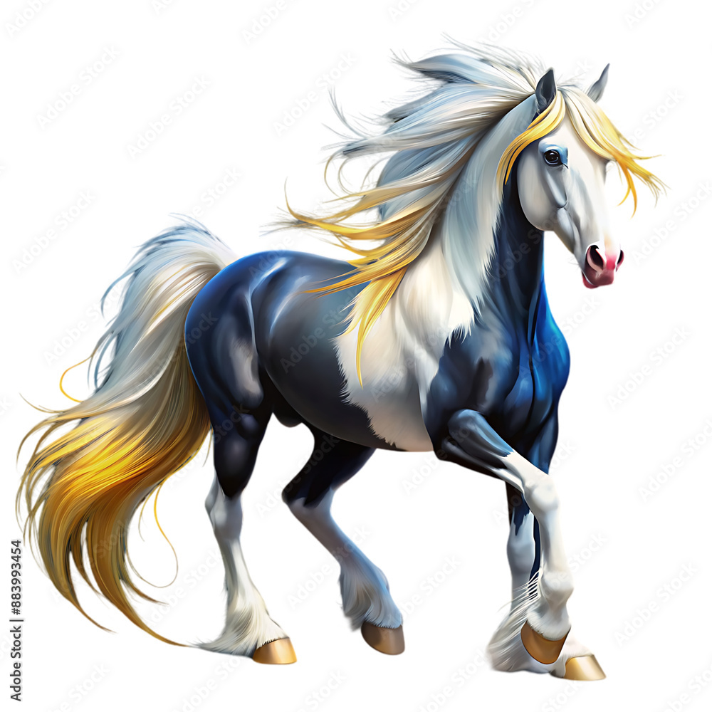 Black and white horse Black and white horse