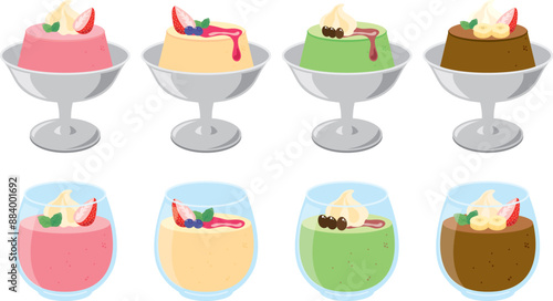 ババロアのセット