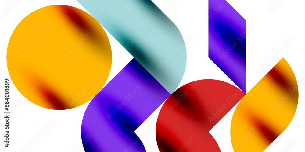 Tech minimal circular shapes geometric art. Vector modern circles Tech minimal circular shapes geometric art. Vector modern circles