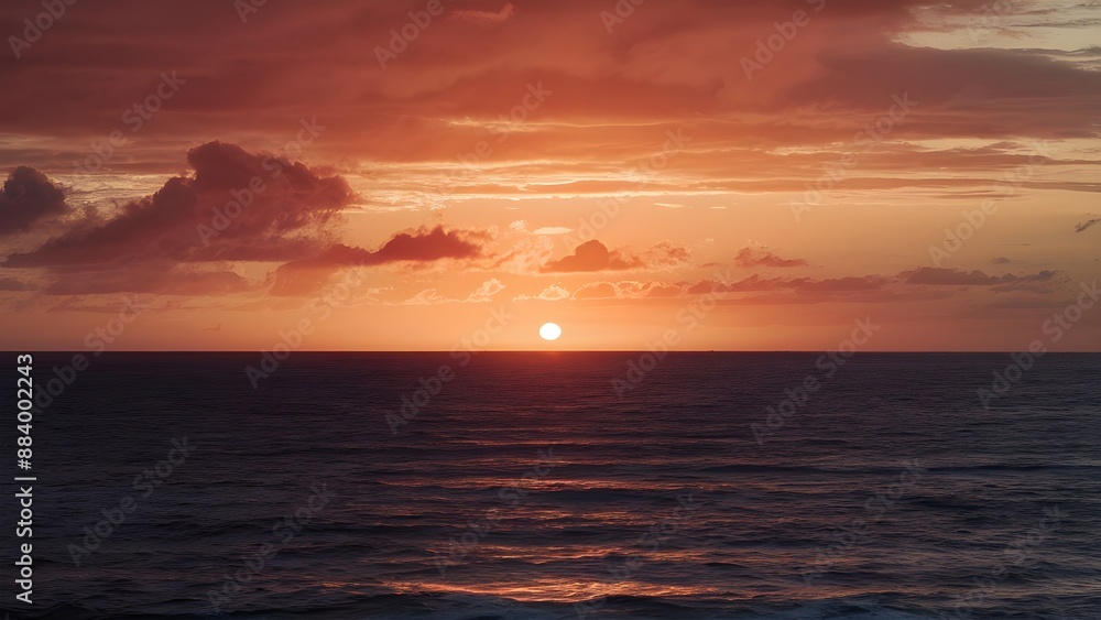 sunset over the sea sunset over the sea