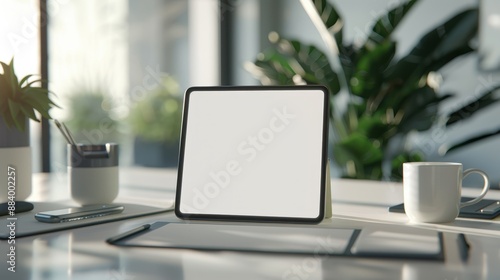 The Tablet on Office Desk