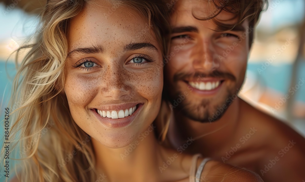 A couple in love, filled with laughter and smiles, enjoys themselves outdoors. A couple in love, filled with laughter and smiles, enjoys themselves outdoors.