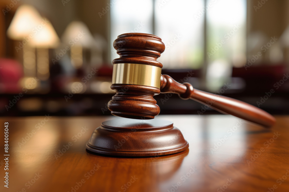 generated Illustration Judgment gavel hammer in court courtroom generated Illustration Judgment gavel hammer in court courtroom