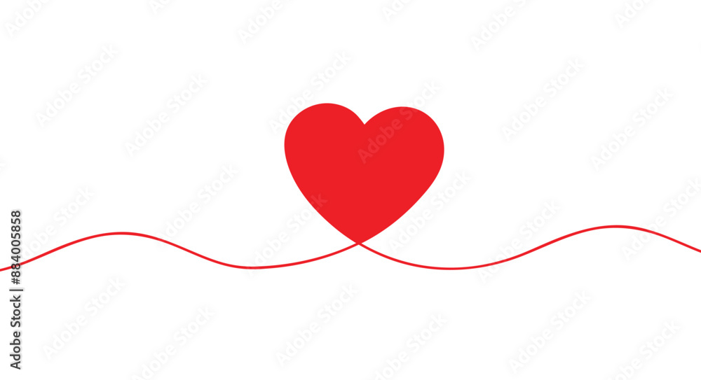 Heart. Continuous line art drawing. Hand drawn doodle vector illustration in a continuous line. Line art decorative design Heart. Continuous line art drawing. Hand drawn doodle vector illustration in a continuous line. Line art decorative design